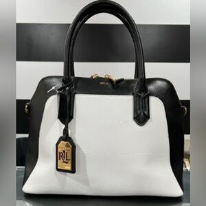 Ralph Lauren Black and White Women's Bag PRICE IS FIRM
